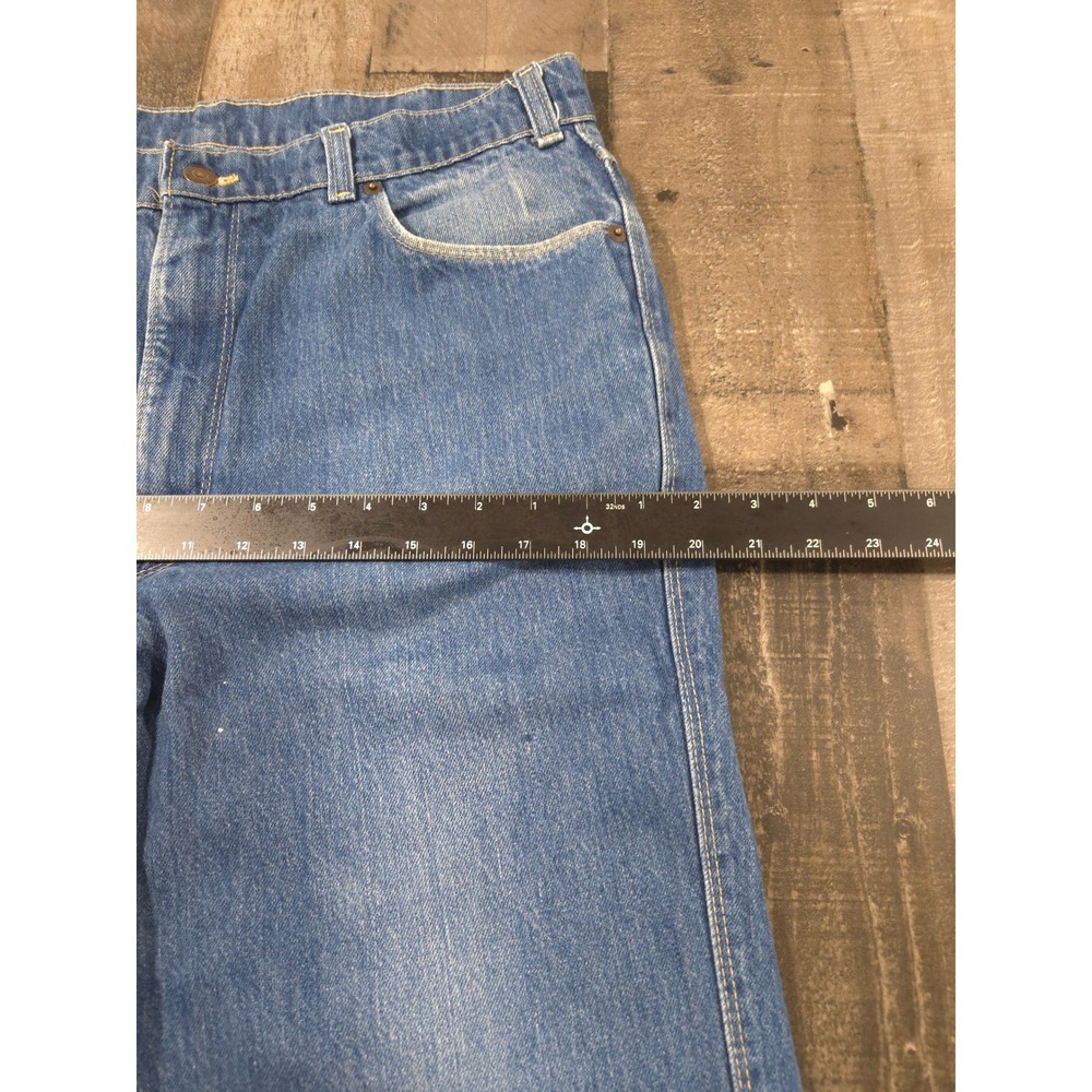 Vintage 70s 80s Levis Movin On Jeans Blue Tab Gold Script Denim Made in USA - Picture 8 of 10